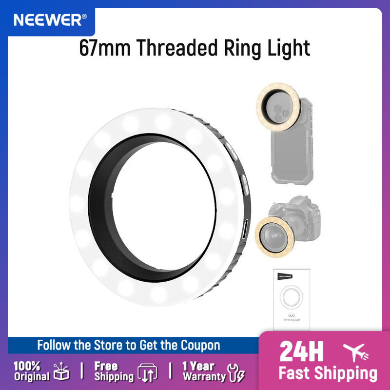 Webcam Ring Light - NEEWER Basics Anello Luminoso Filettato da