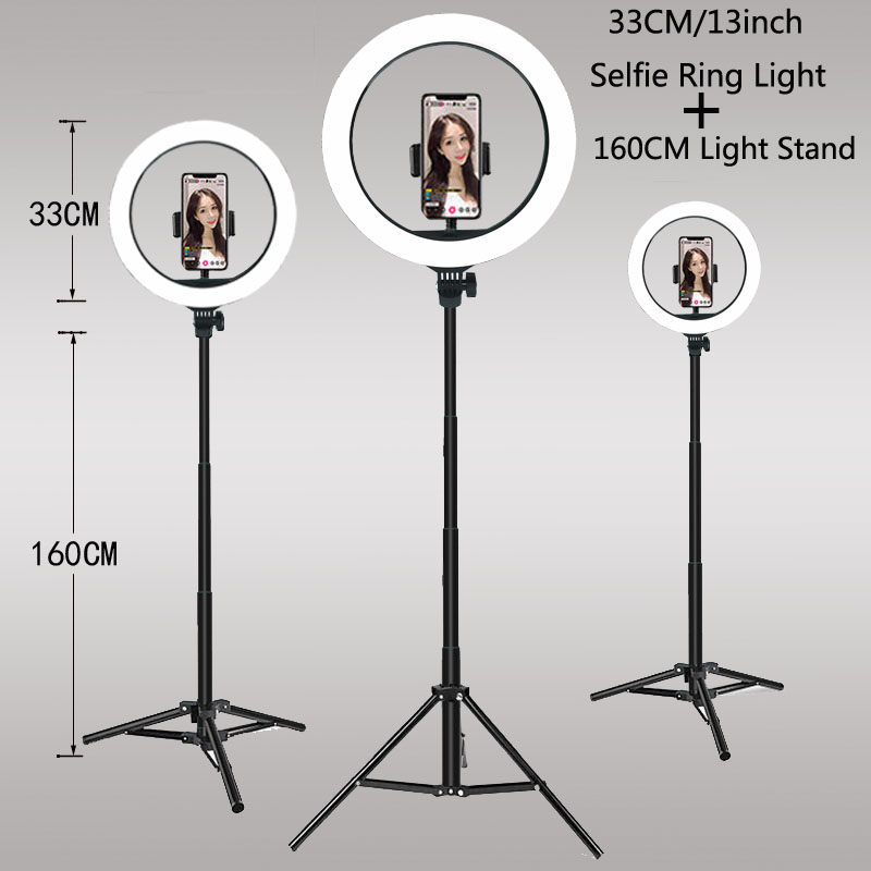 Webcam Ring Light - 26 33CM Luci video Luce dimmerabile