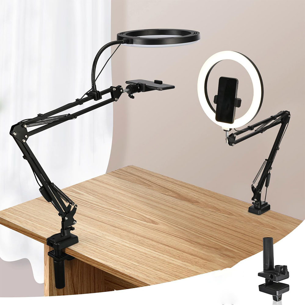 Anello luminoso con supporto e - Webcam Ring Light recensione e prezzo
