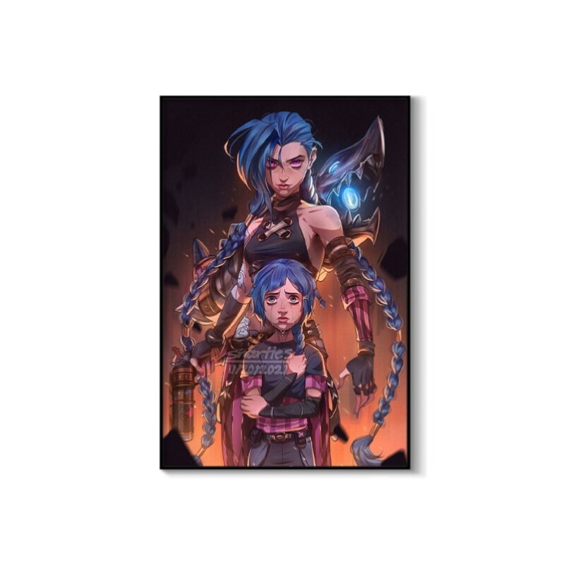 Poster Arcane Jinx Close-Up su - Esports Y Gaming recensione e prezzo